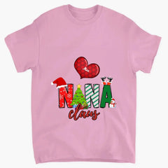 Mimi Claus Heart Kids Christmas Personalized Sweatshirt Gift For Grandma Mom