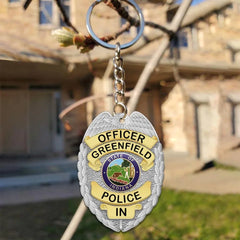 Police Badge Personalized Keychain - Milaste (1)